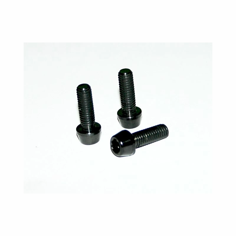 BBP, Titanschraube, TI6AL4V, M6x15, 2,9g, SCHWARZ 3 BBP, Titanschraube, TI6AL4V, M6x15, 2,9g, SCHWARZ