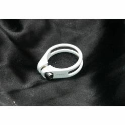 Procraft PRC, Sattelschelle, Klemmring, 36,0mm, CNC Alu, Titanschraube, Weiss, 12 G