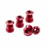 Reverse, Kettenblattschrauben SET, Aluminium, 4 Schrauben, 4 Muttern, 4 Unterlagscheiben 2mm, Rot -Shimano Verkäufe reverse kettenblattschrauben set aluminium 4 schrauben 4 muttern 4 unterlagscheiben 2mm rot