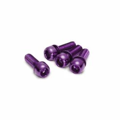 Reverse, Schrauben Bremsadapter, M6x18, 4er Set, Purple