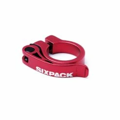 SIXPACK, Sattelschelle, Menace, Schnellspanner, 31,8mm, Rot Matt